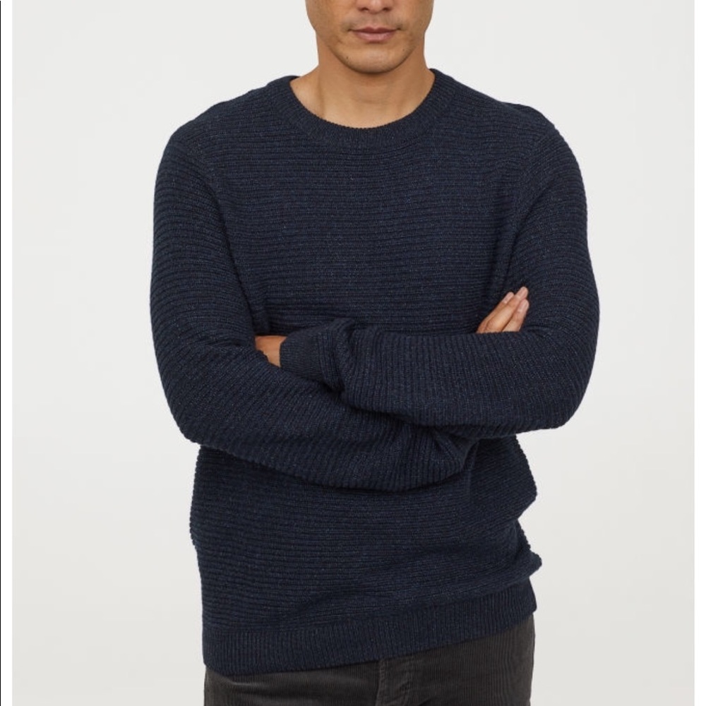 Textured-Knit Cotton Sweater